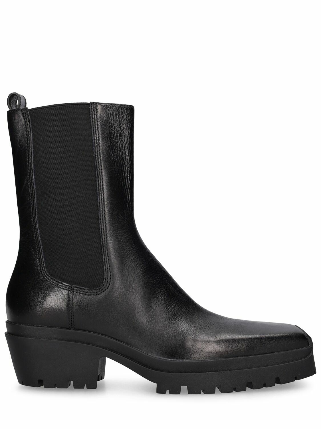 Photo: ALEXANDER WANG - 45mm Terrain Crackled Leather Ankle Boot