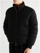 Zegna - Quilted Oasi Cashmere Hooded Down Jacket - Black