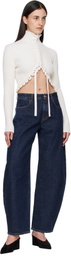 ALAÏA White Cropped Sweater