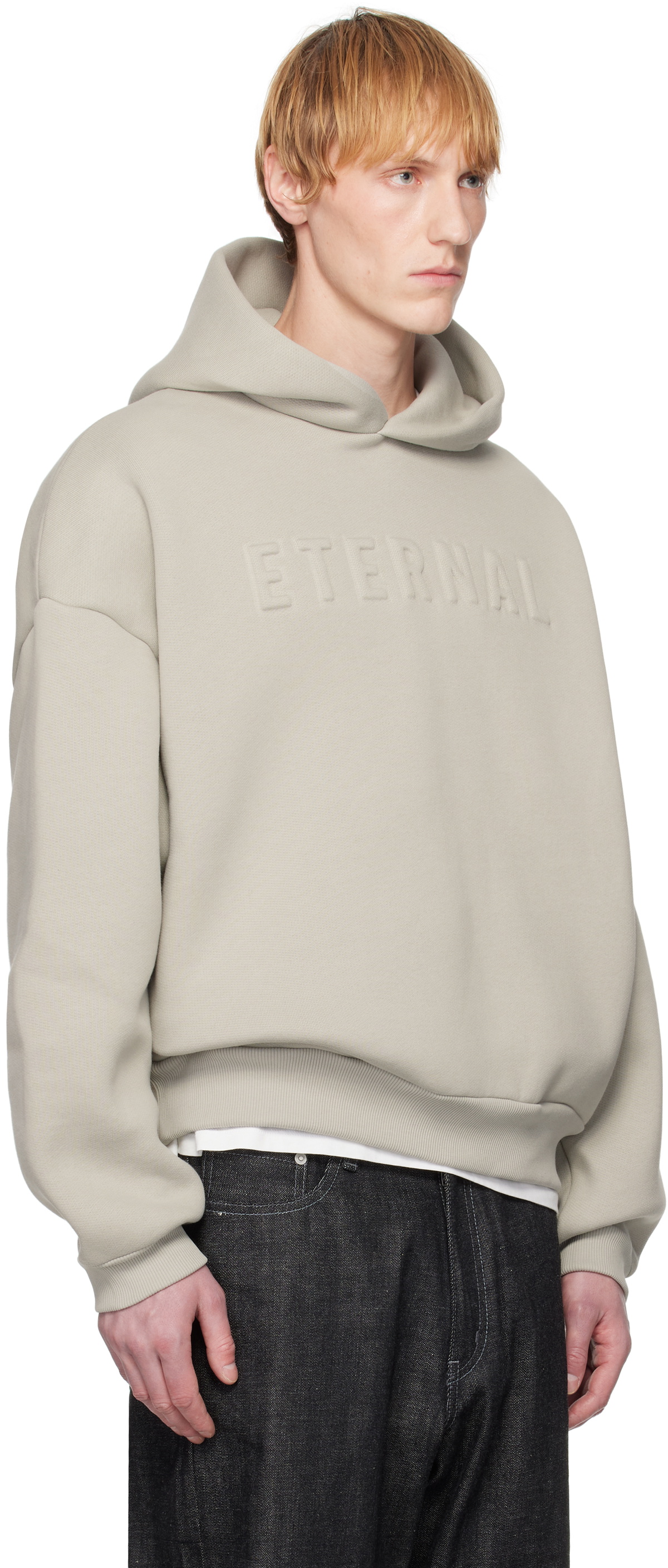 【送料&関税込】Fear of God eternal Grey Hoodie With Logo Pa Fear of God Gray 'Eternal' Hoodie Fear Of God