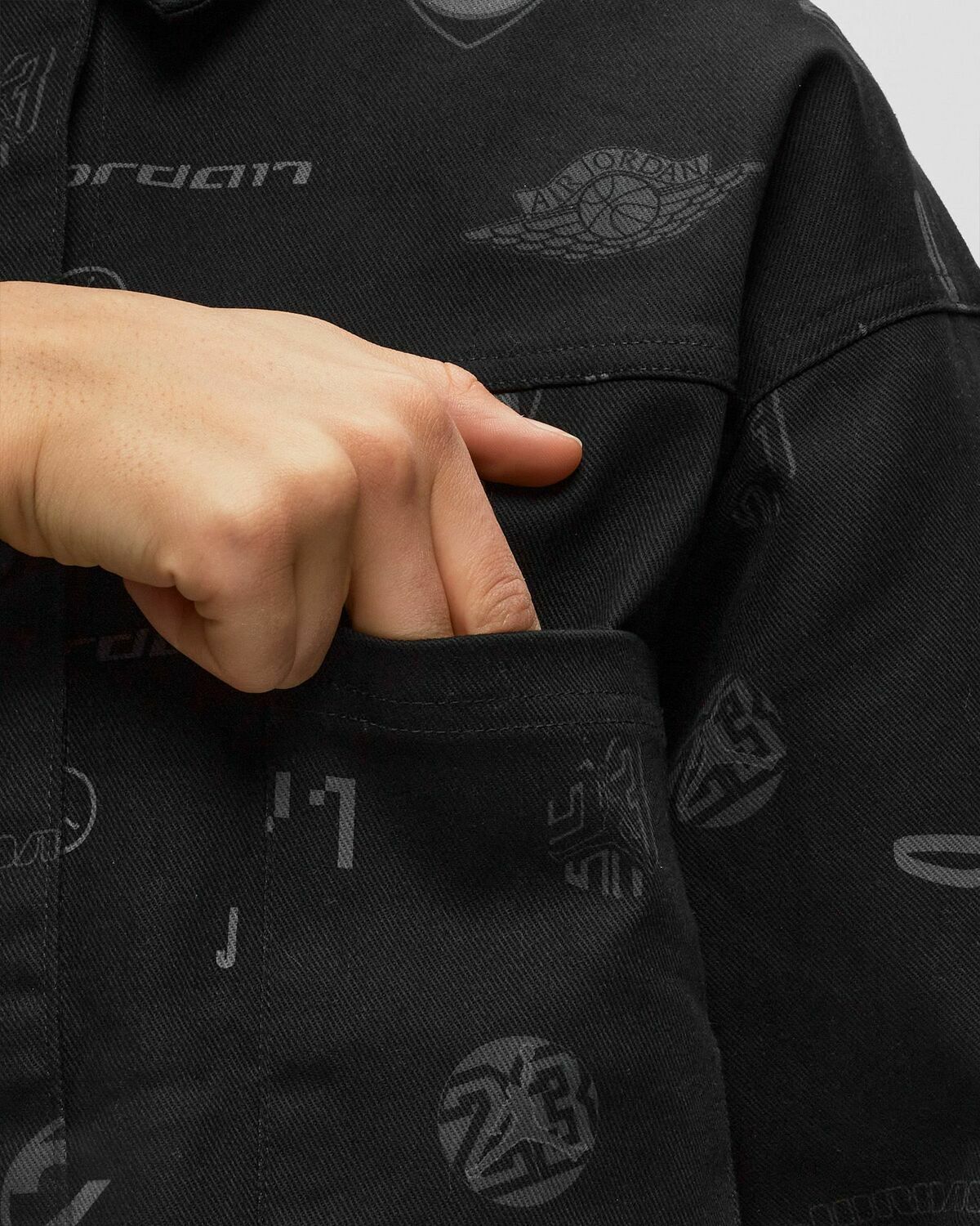 Jordan Jordan Trucker Jacket Black Womens Windbreaker