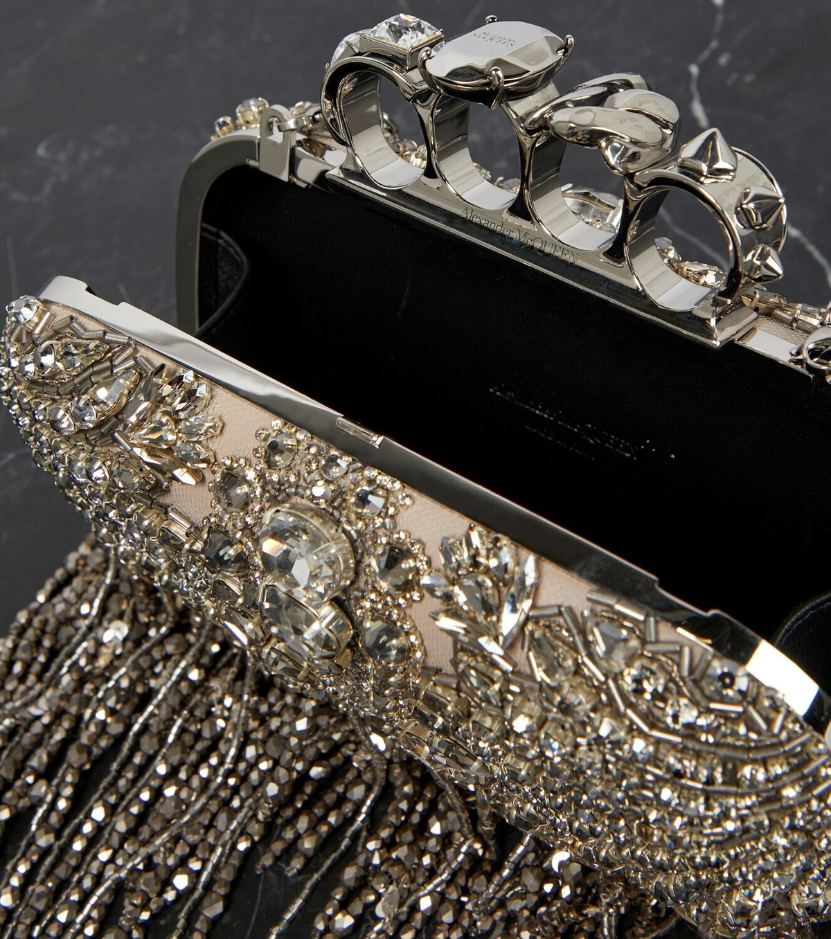 Alexander mcqueen knuckle discount clutch