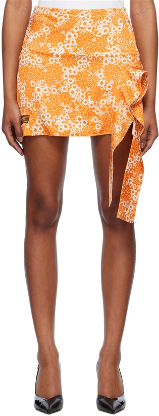 Photo: Commission Orange Snipped Miniskirt