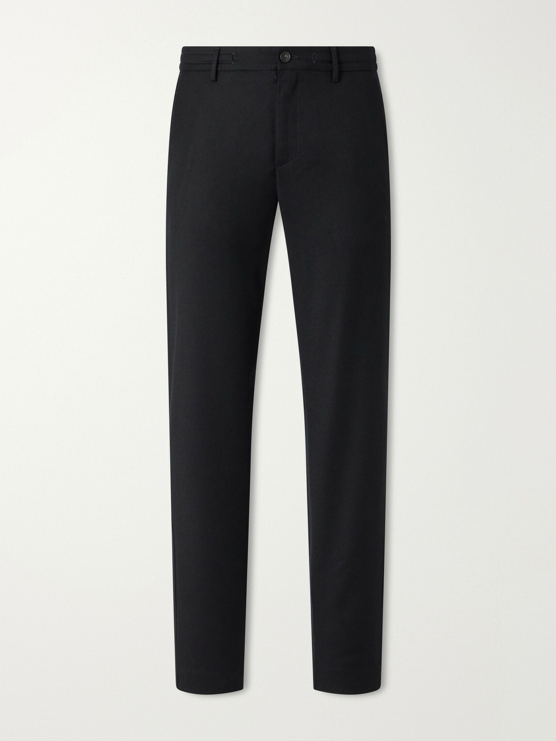 Canali - Straight-Leg Wool-Flannel Trousers - Black