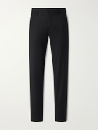 Canali - Straight-Leg Wool-Flannel Trousers - Black