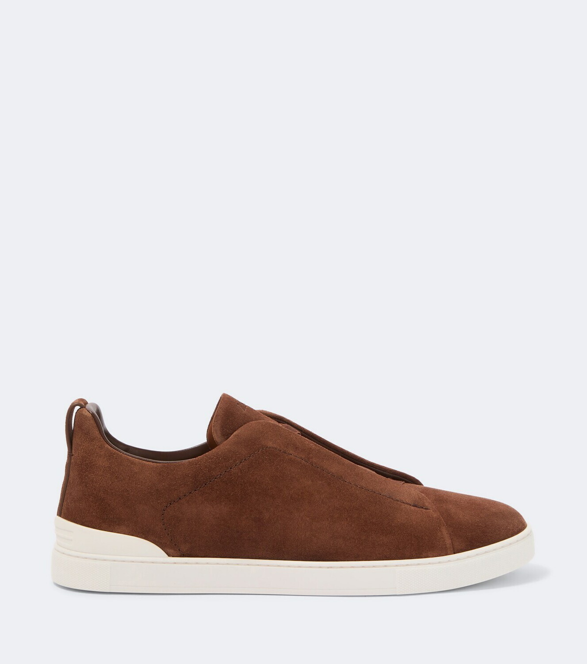 Zegna Triple Stitch suede slip-on sneakers