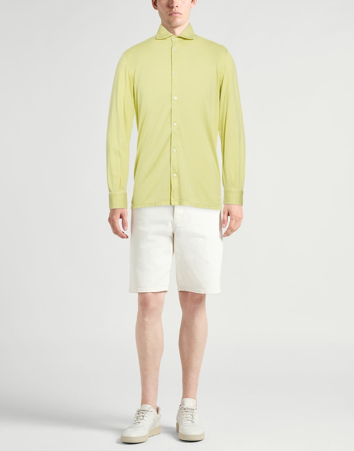 Fedeli Mens Shirt Lime in Green