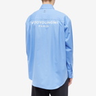 Wooyoungmi Men's Back Logo Shirt in Blue