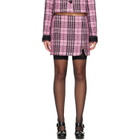 Anna Sui Pink Plaid Miniskirt