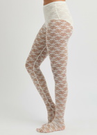 Self-portrait X Christopher Kane Lace Tights Cream