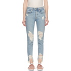 Grlfrnd Blue Karolina Deconstructed Jeans