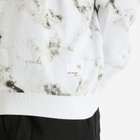 Uniform Experiment Men's Marble Jacquard Knit Sweater in White