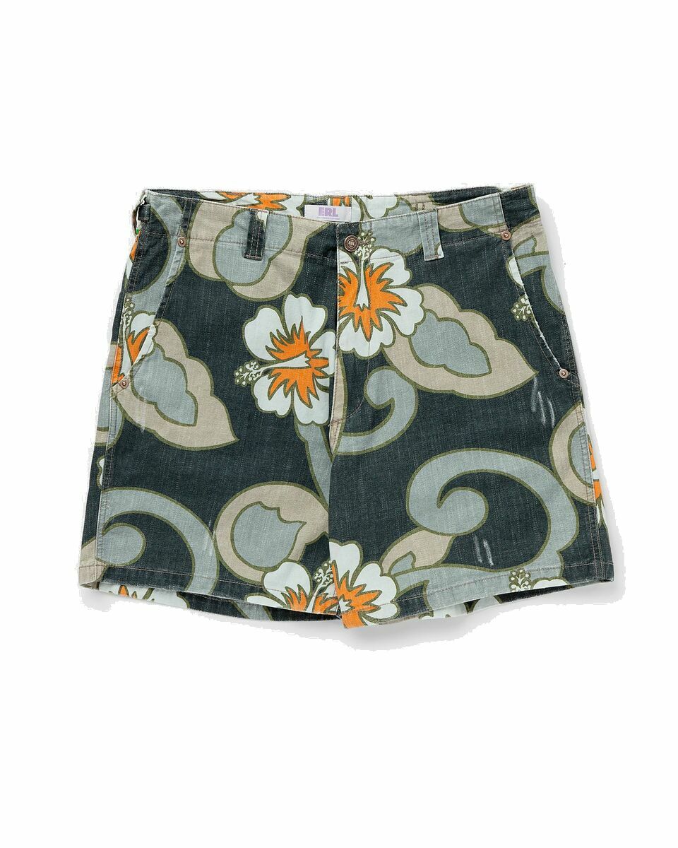 Photo: Erl Printed Shorts Woven Multi - Mens - Casual Shorts