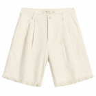 Bram's Fruit Men's Twill Shorts Distressed in Beige