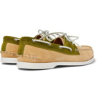 Quoddy - Downeast Two-Tone Suede Boat Shoes - Sand