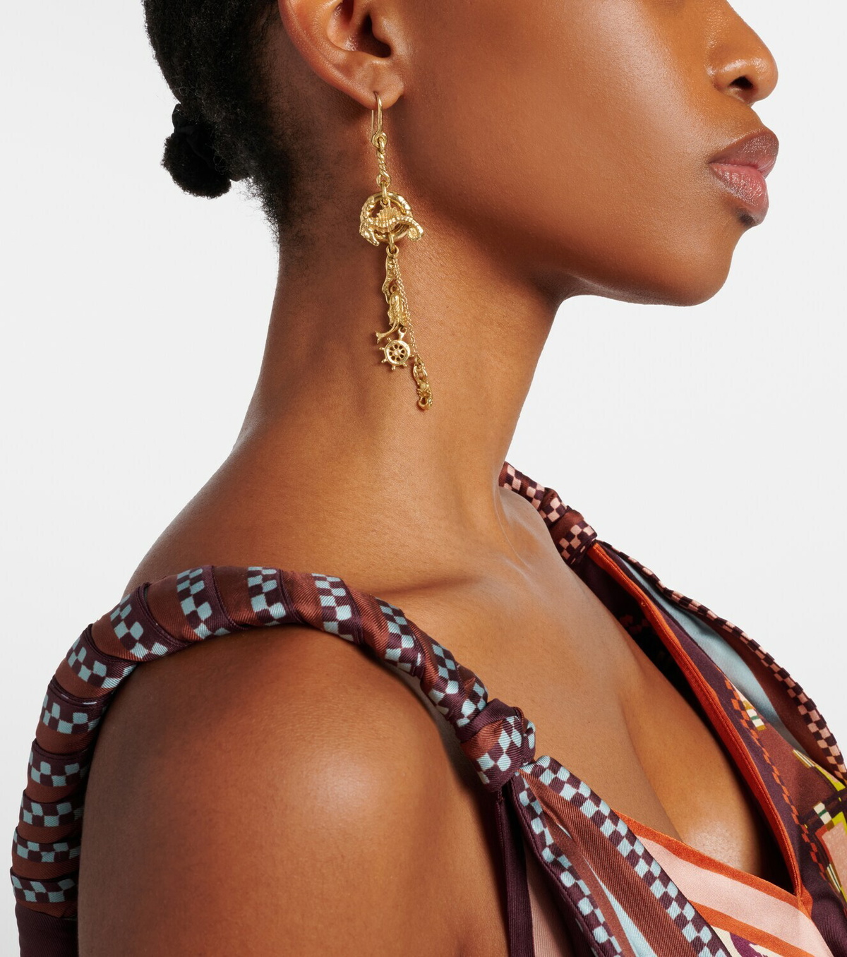 Alémais Mismatched Sea drop earrings