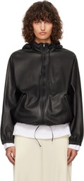 The Row Black Jilly Leather Jacket
