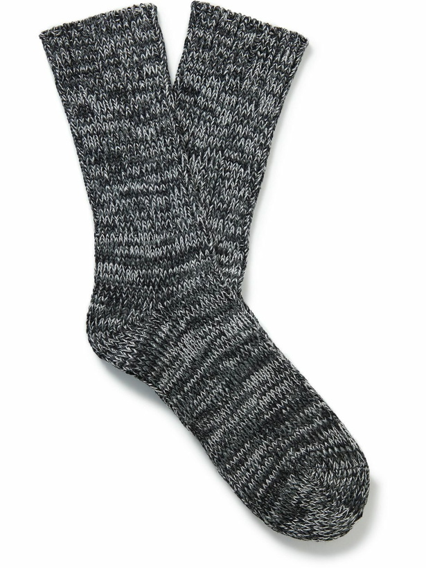 Photo: Falke - Brooklyn Organic Cotton-Blend Socks - Black