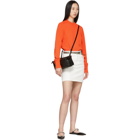 Victoria Beckham Orange Cashmere Cropped Sweater