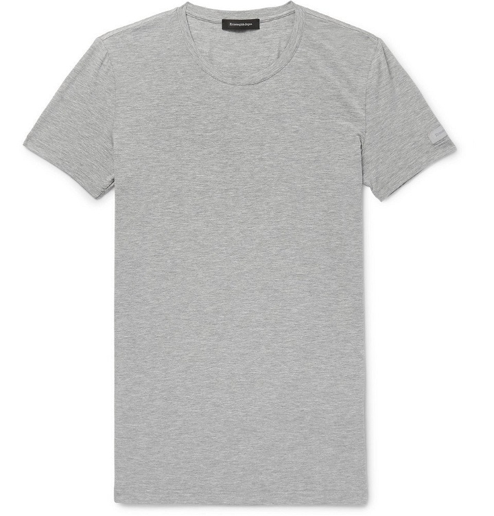 Photo: Ermenegildo Zegna - Stretch Micro Modal Jersey T-Shirt - Men - Gray