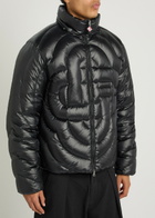 Casablanca Monogram Quilted Shell Jacket Black
