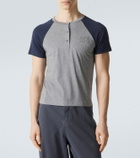 Miu Miu Logo cotton jersey Henley shirt