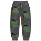 JW Anderson Men's Tapered Jogger in Grey/Green