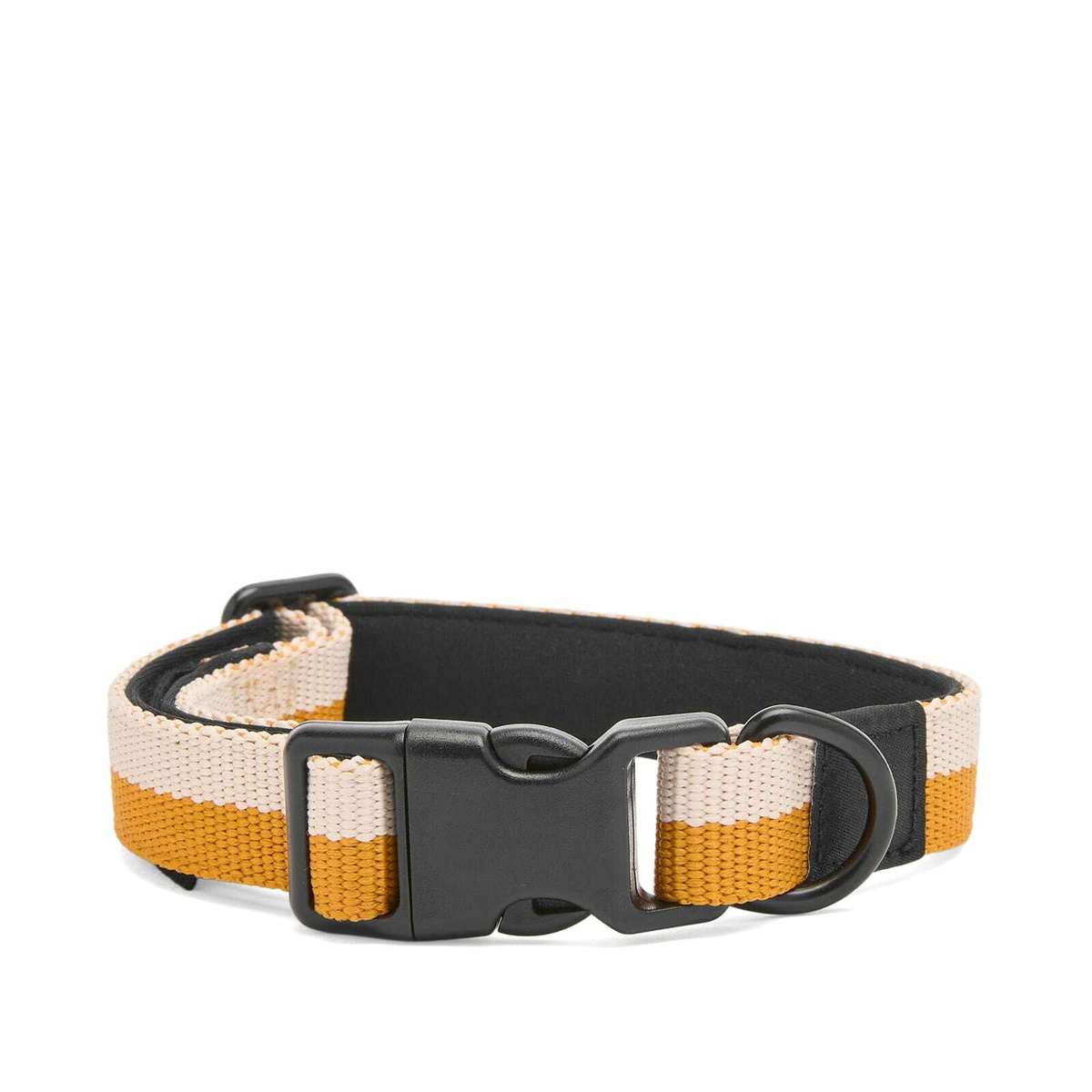 HAY Flat Dog Collar - Small/Medium in Off-White/Ochre 