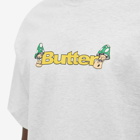 Butter Goods Men's Shrooms Logo T-Shirt in Ash Grey