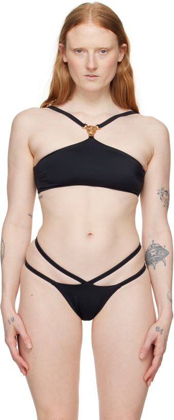 Photo: Versace Underwear Black Medusa '95 Bikini Top