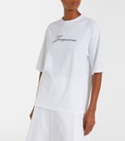 Jacquemus Logo cotton-blend jersey T-shirt