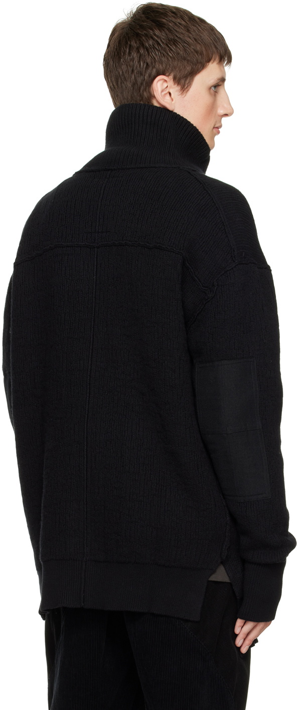 The Viridi-anne Black Zip Cardigan The Viridi-anne
