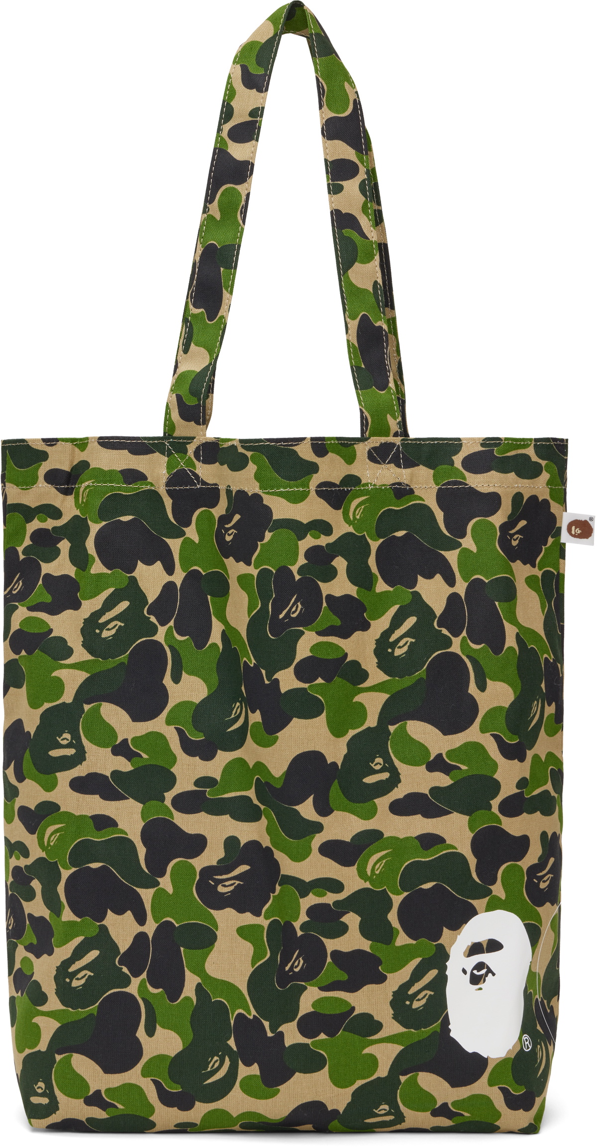 BAPE Khaki ABC Camo Tote