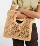 Jacquemus Spiaggia Small raffia tote bag