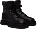 Giorgio Armani Black Embossed Boots