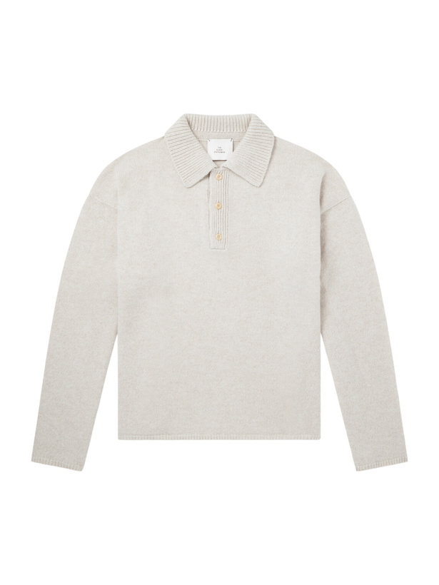 Photo: The Elder Statesman - Dume Rugby Cashmere Polo Sweater - Neutrals
