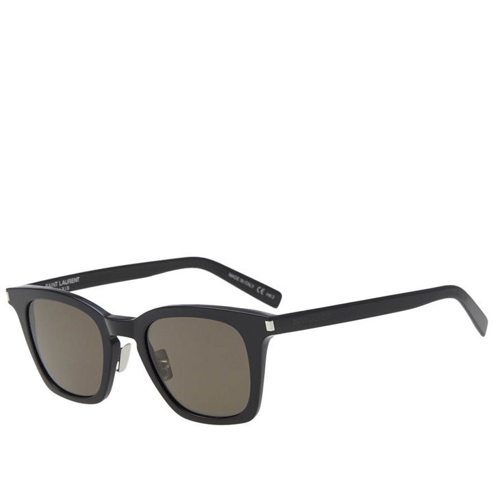 Photo: Saint Laurent SL 138 Slim Sunglasses Black