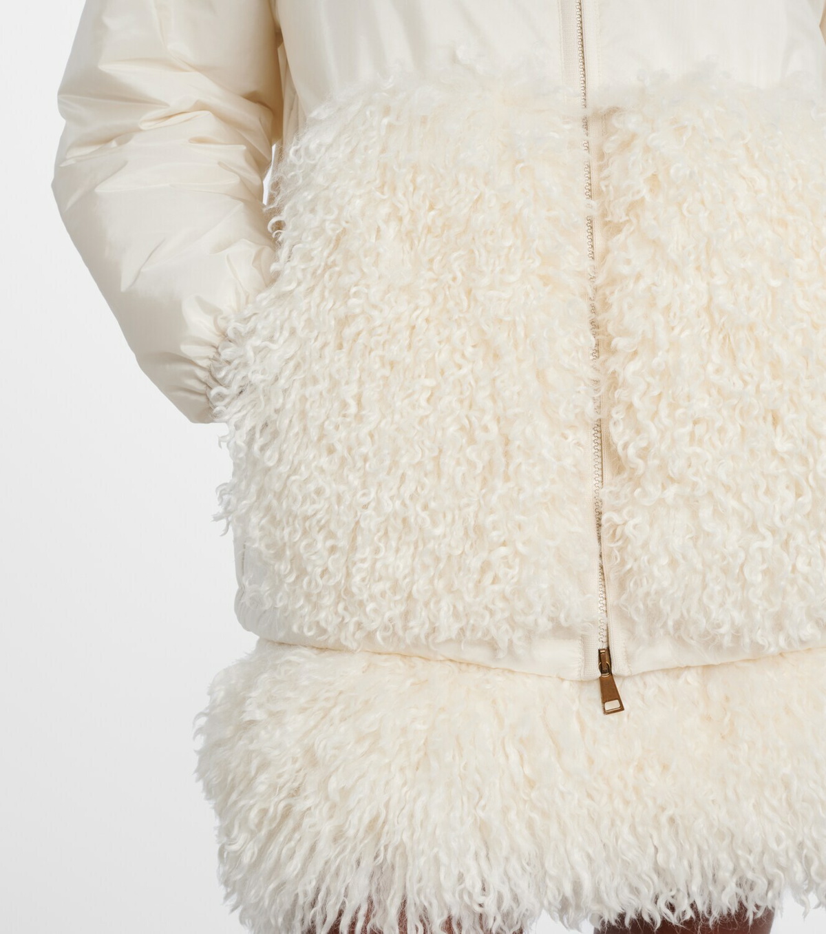 Moncler Paneled zip-up hoodie