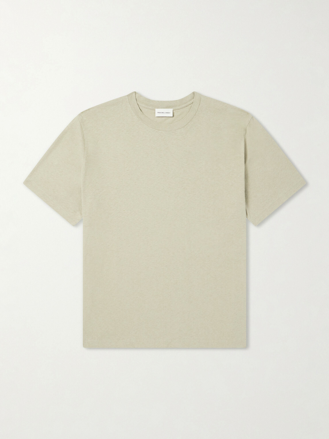 Frescobol Carioca - Dinis Linen-Blend T-Shirt - Green