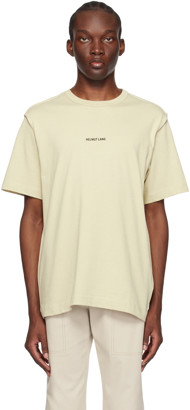 Helmut Lang Beige Inside Out T-Shirt Helmut Lang