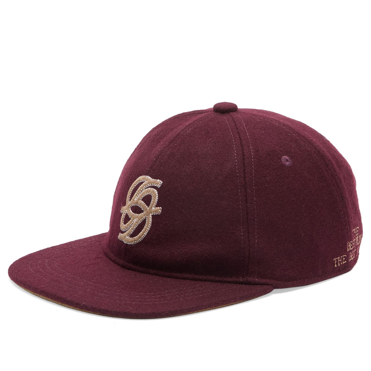 Drôle de Monsieur Men's Drole De Monsieur Monogram Cap in Wine 