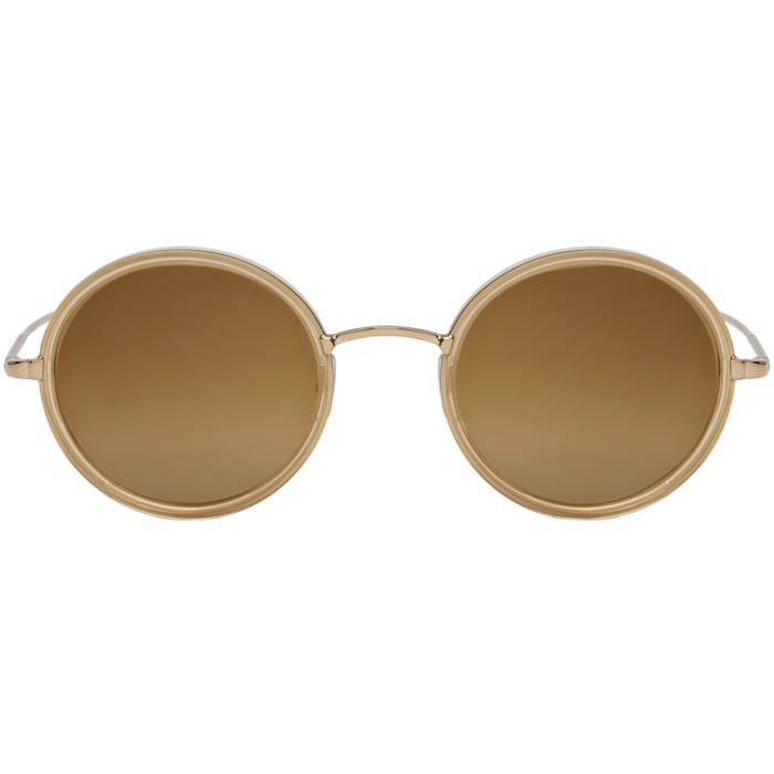 Garrett Leight Gold Playa Sunglasses 