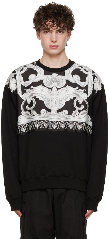 Photo: Versace Black Barocco Sweatshirt