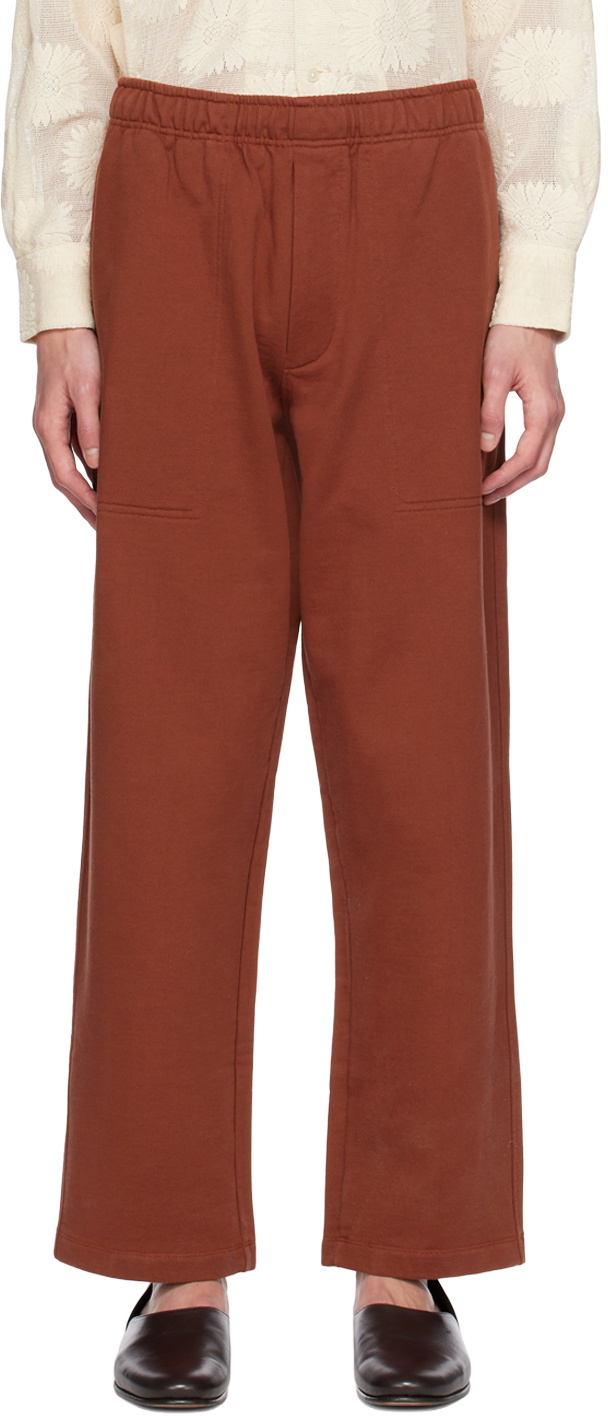 Bode Brown Three-Pocket Sweatpants