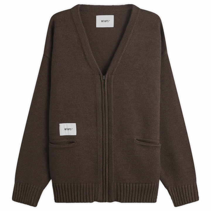 Photo: WTAPS Men's Palmer Zip Cardigan in Brown