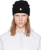 Carhartt Work In Progress Black Chase Beanie