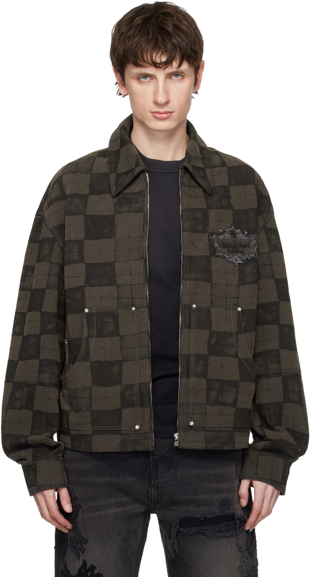 AMIRI CORDUROY TEDDY JACKET BLACK アミリ AMIRI Men's Corduroy Teddy Jacket in Black Amiri