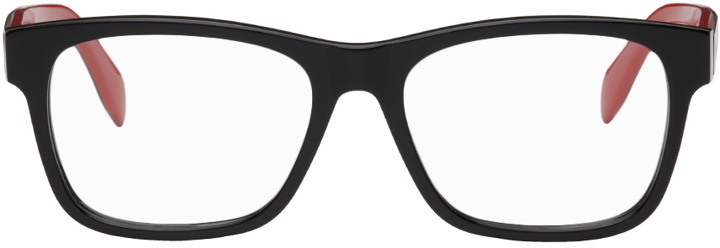 Photo: Alexander McQueen Black Rectangular Glasses