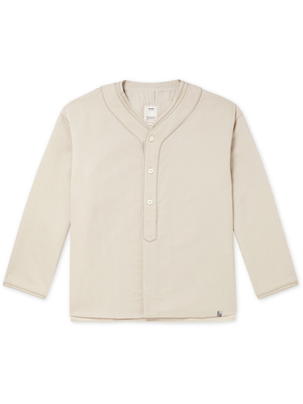 Photo: Visvim - Dugout Wool, Cotton and Linen-Blend Shirt - Neutrals