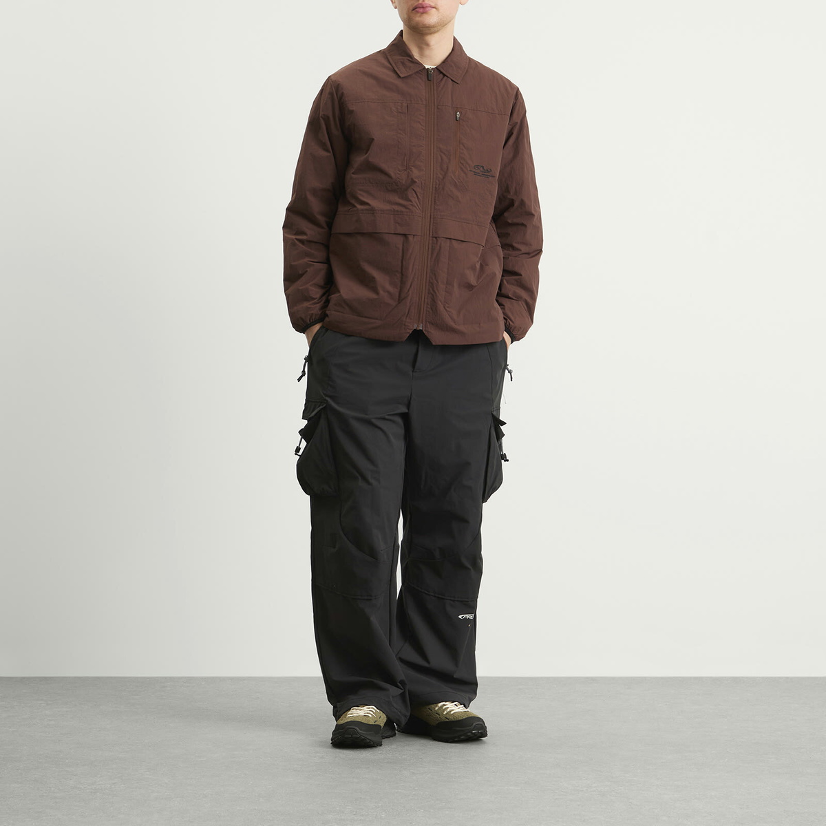 KA_YO_Prototype Men's Insulated Overshirt in Burnt Wine